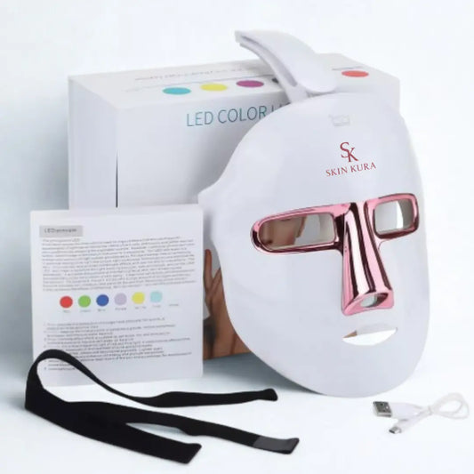 Red light mode for skin rejuvenation and collagen support – Skinkura LED mask. Koreanskincare.