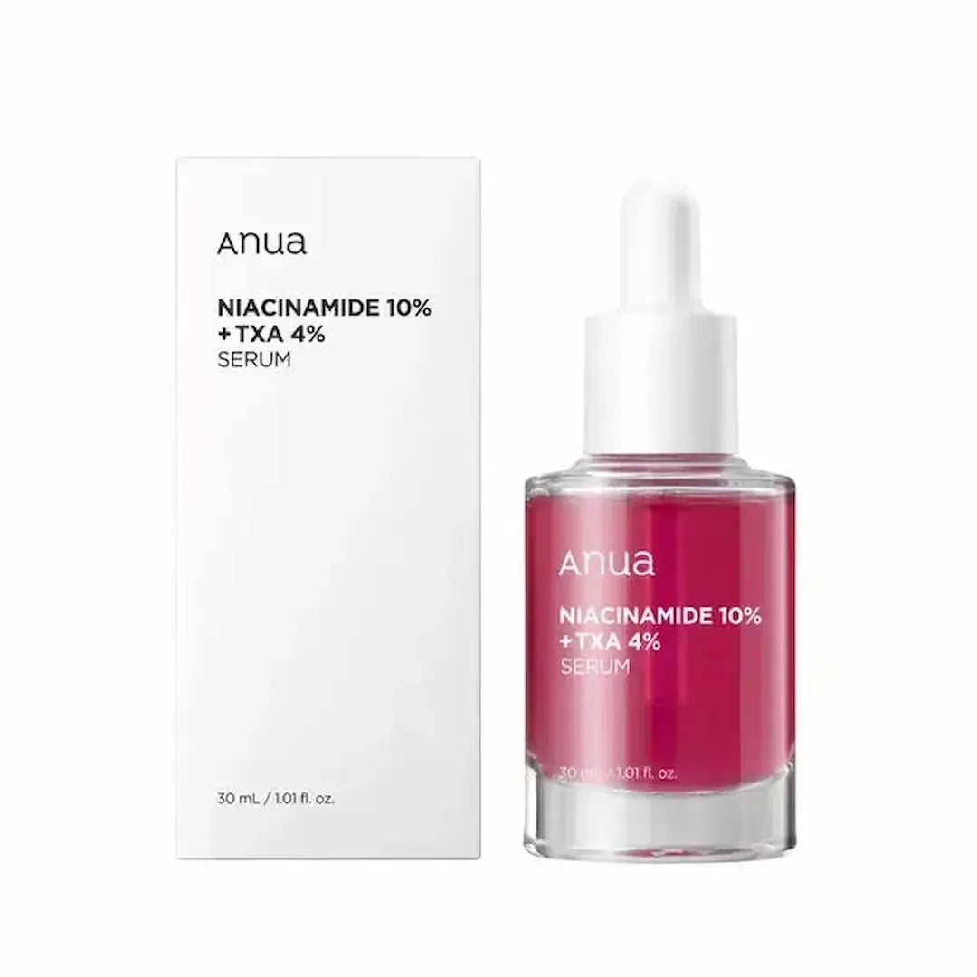 Lifestyle shot of Anua Niacinamide 10% + TXA 4% Dark Spot Correcting Serum – Korean skincare serum for brightening and reducing dark spots