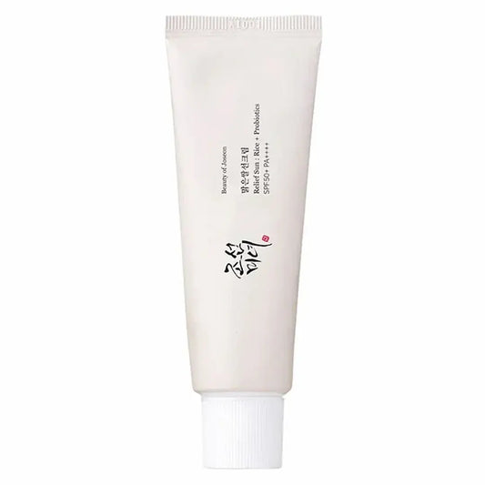 Beauty of Joseon Relief Sun: Rice + Probiotics SPF50+ PA++++ front view.  Koreanskincare