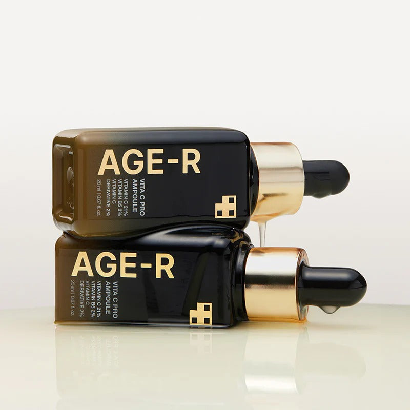 Medicube Age-R Vita C Pro Ampoule dropper with high-potency vitamin C formula