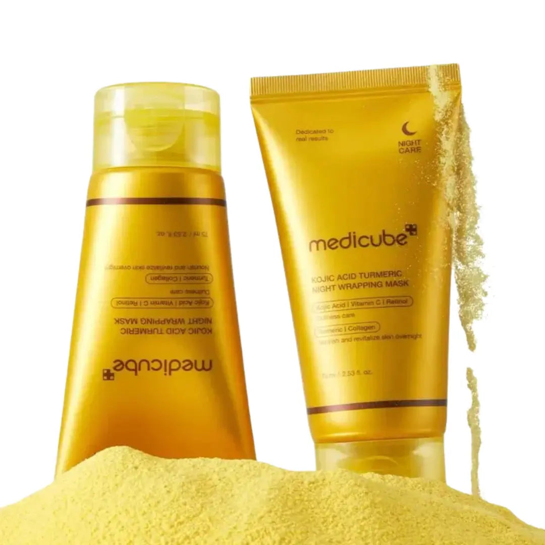 Applying Medicube Night Mask evenly on skin | overnight hydration