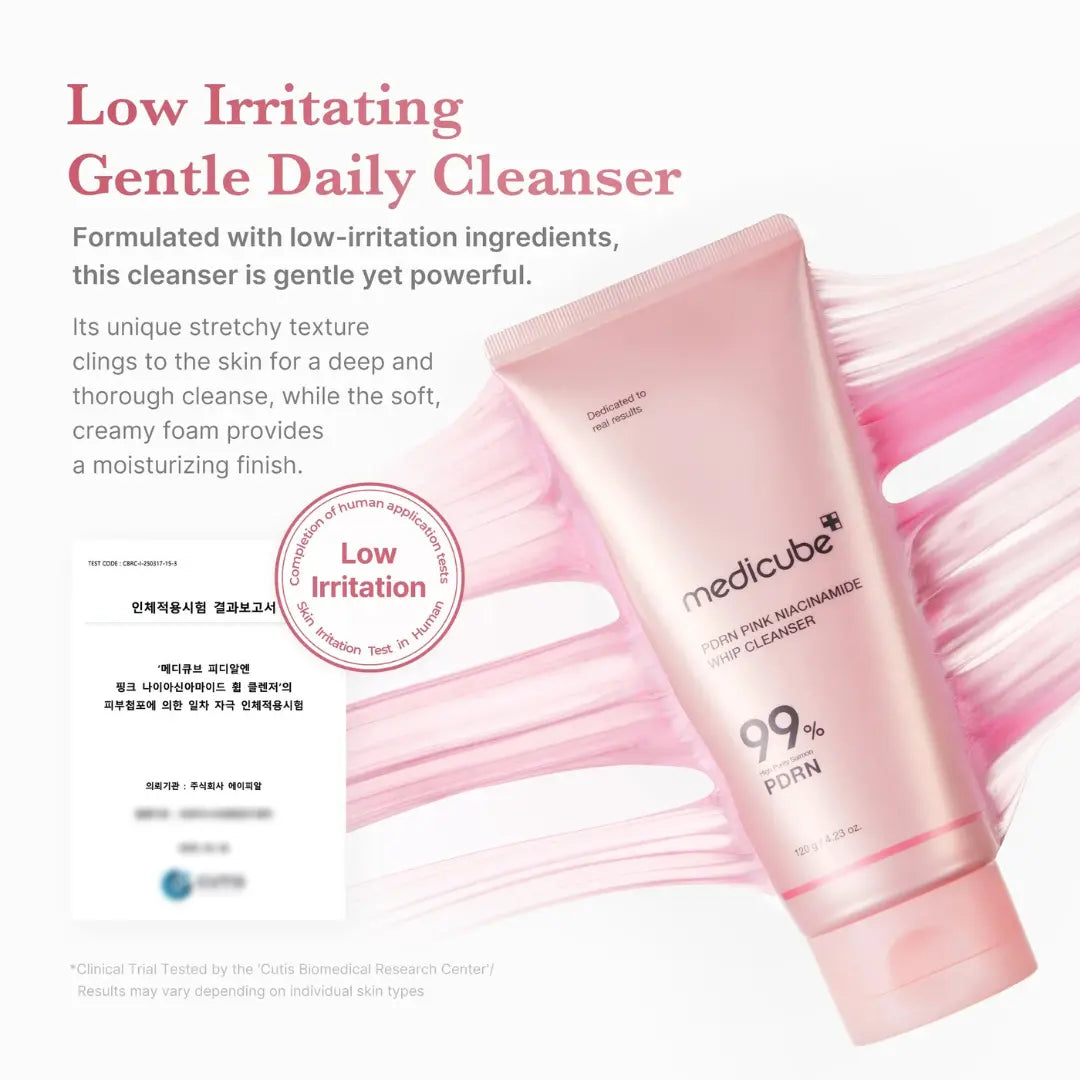 Whipped creamy foam texture | deep cleanse, gentle on skin